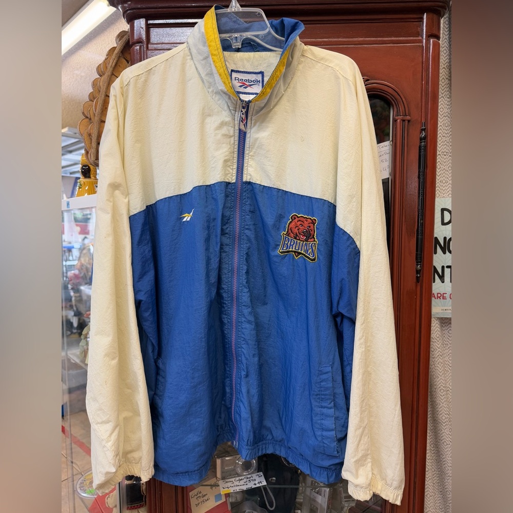 vintage reebok UCLA nylon jacket oversized windbreaker college football bruins
